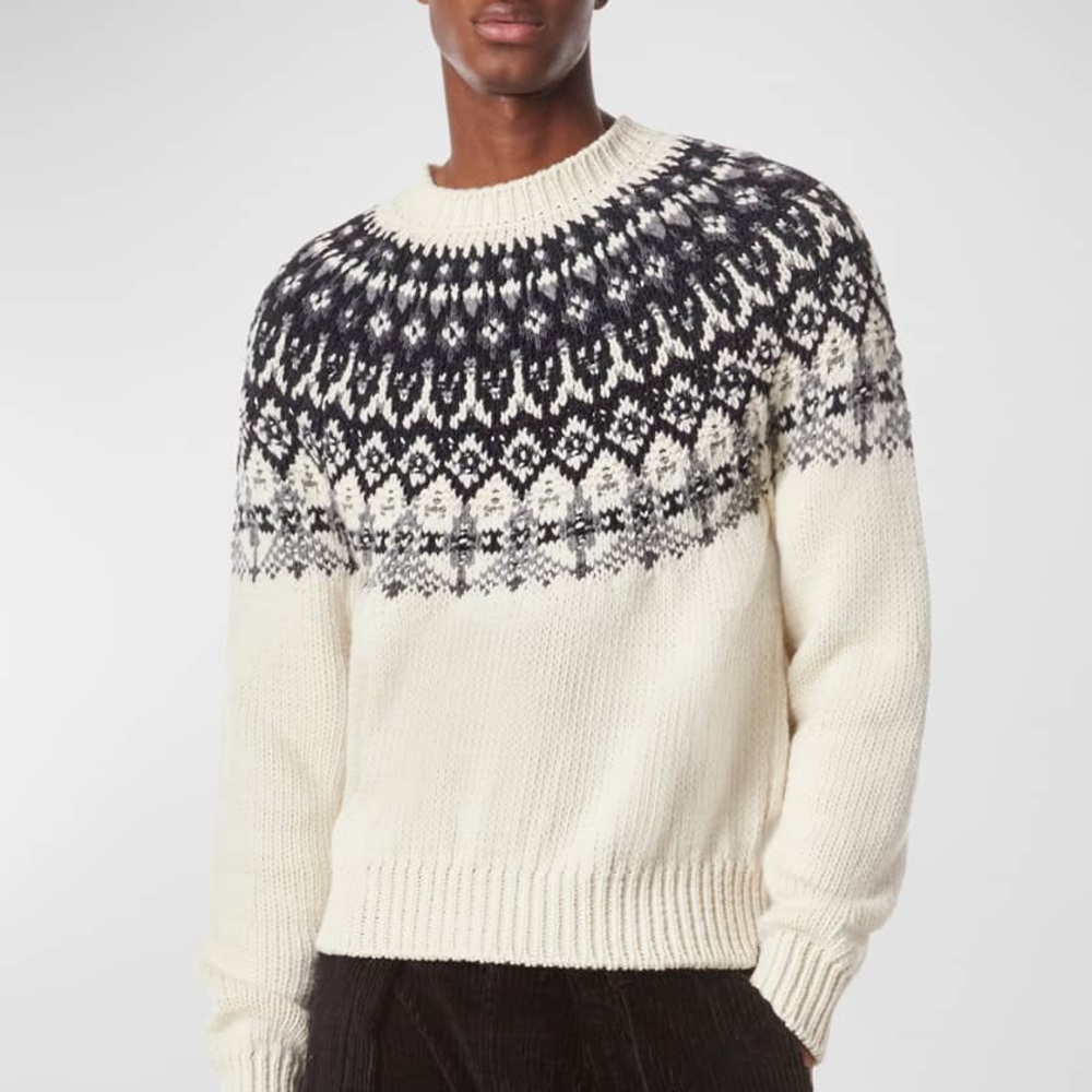 NEW W/TAGS TEDDY VONRANSON
Men's Fair Isle Raglan Sweater